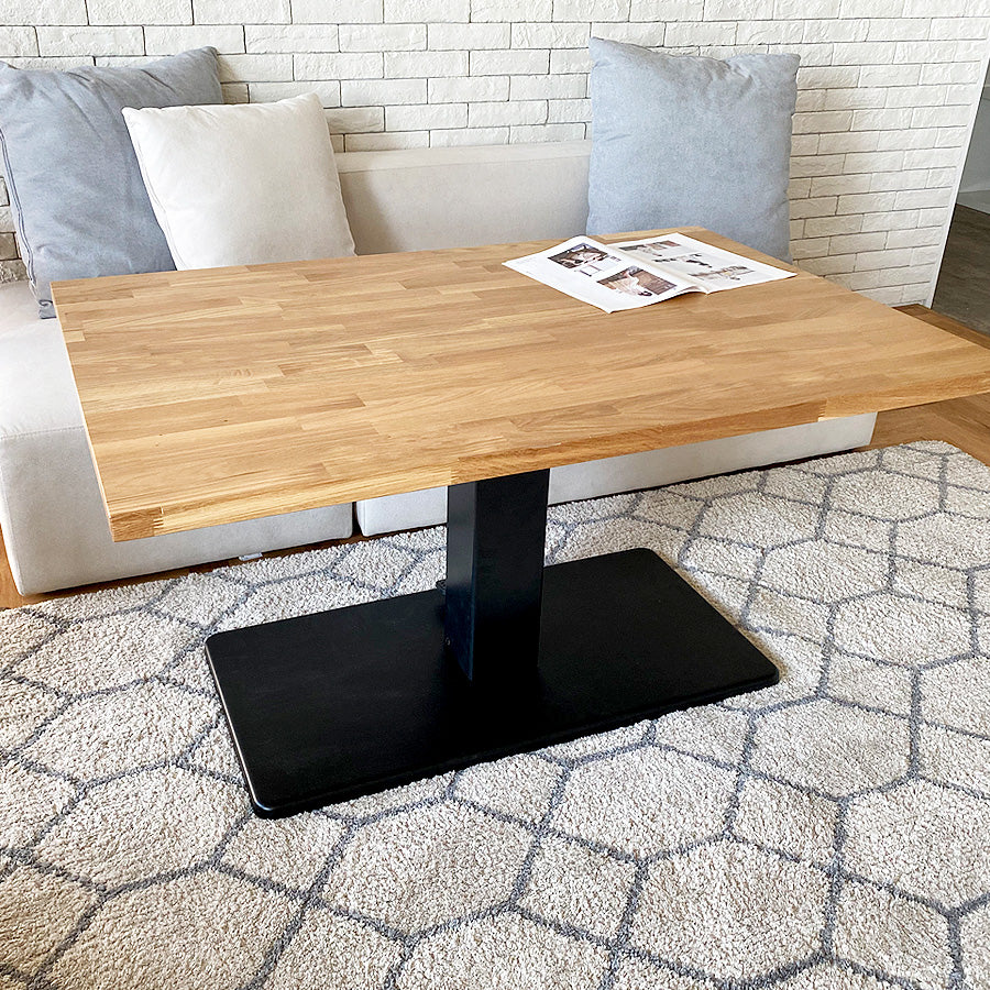 昇降テーブル リフティングテーブル 120×80cm オーク – Wooden JAPAN 匠一松