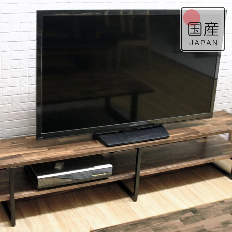 ウォールナット 無垢材 テレビボード 幅180cm 1cm単位でサイズオーダー可能
