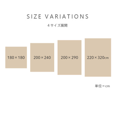 ラグマット アルテラ【200×290cm】【220×320cm】 - Wooden JAPAN 匠一松