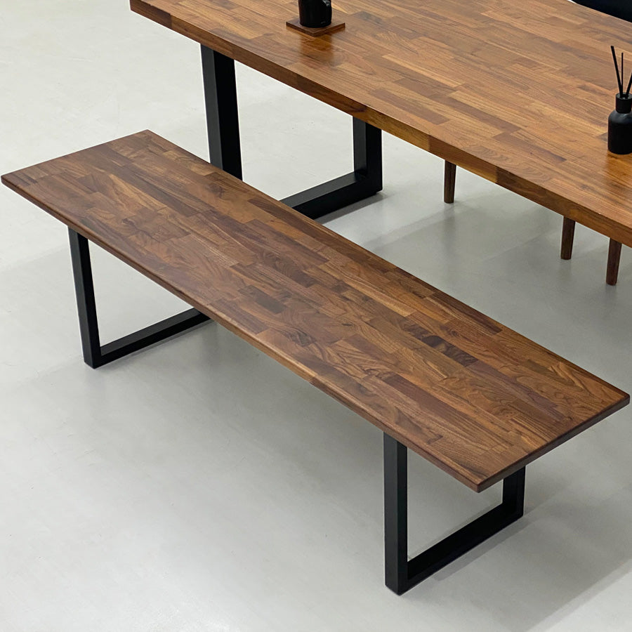 ウォルナット ダイニングベンチ IKシリーズ ダイニングベンチ単品 ウォールナット – Wooden JAPAN 匠一松