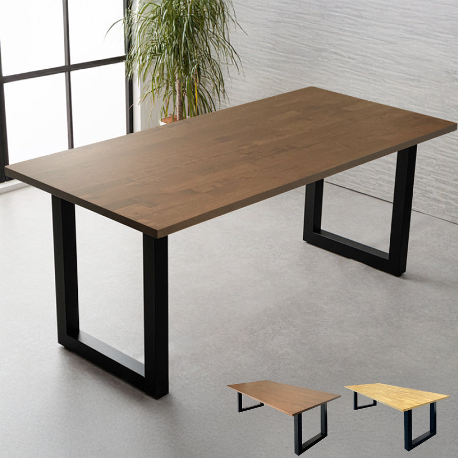 特価【1cm単位でサイズオーダー可】ラバーウッド(ゴム材) 無垢ダイニングテーブル 180cm×90cm