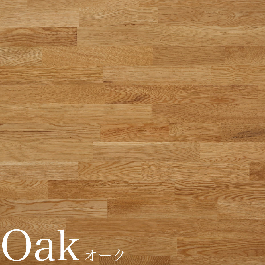 IKシリーズ ダイニングベンチ オーク【肘置き・背もたれ付】 - Wooden JAPAN 匠一松