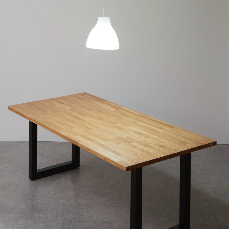 オーク 無垢材 ダイニングテーブル ソルベ 3点セット 120cm×75cm 2人 