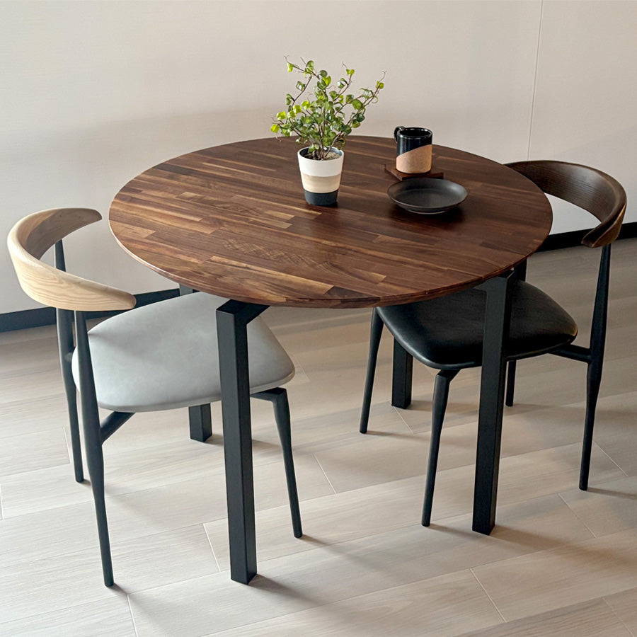 ラウンドテーブル 90cm ウォールナット (テーブル単品) – Wooden JAPAN