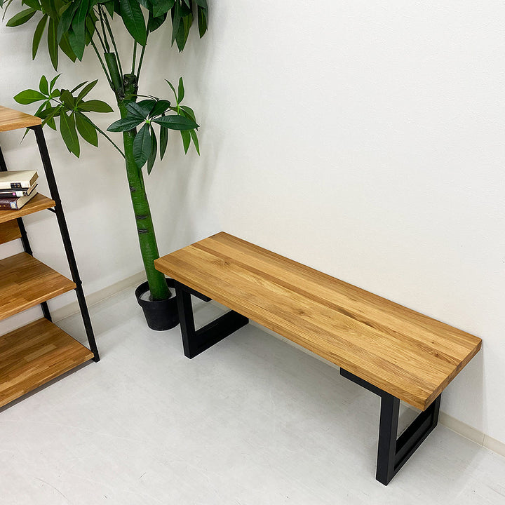 ダイニングベンチ 幅140cm オーク アンブル – Wooden JAPAN 匠一松