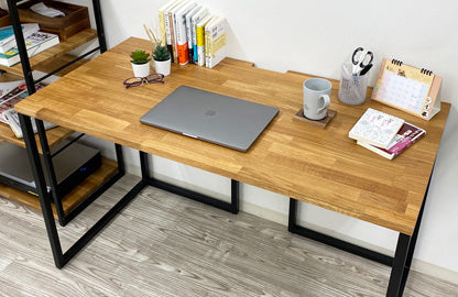 オーク 無垢材 パソコンデスク 120cm×60cm – Wooden JAPAN 匠一松