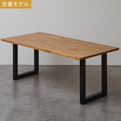 【定番モデル】ダイニングテーブル オーク 無垢材 180cm×90cm 天板厚3cm - Wooden JAPAN 匠一松