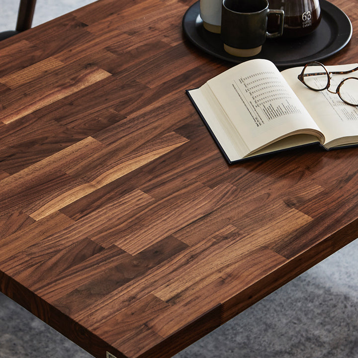 昇降テーブル リフティングテーブル 120×80cm ウォールナット – Wooden