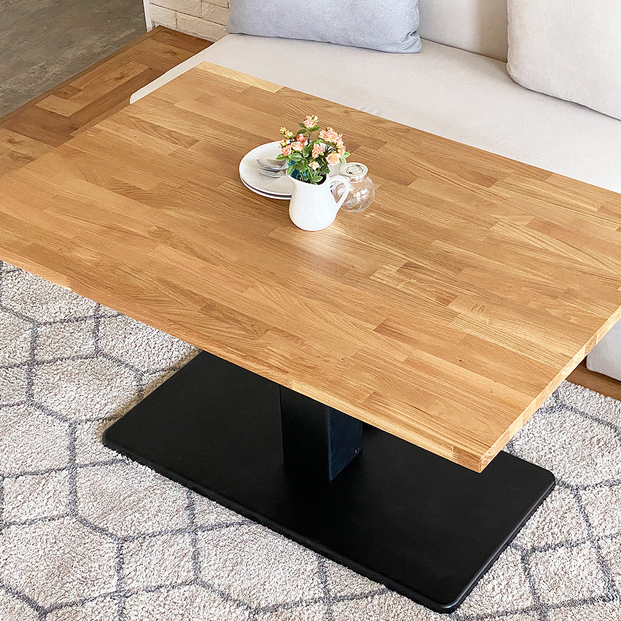 昇降テーブル リフティングテーブル 120×80cm オーク - Wooden JAPAN 匠一松
