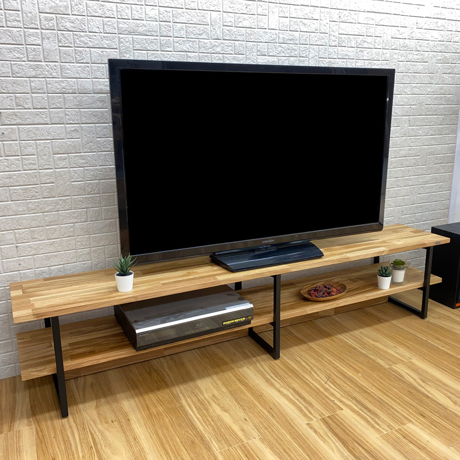 オーク MOSAIQUE 無垢材 テレビボード 幅180cm 1cm単位でサイズオーダー可能 - Wooden JAPAN 匠一松