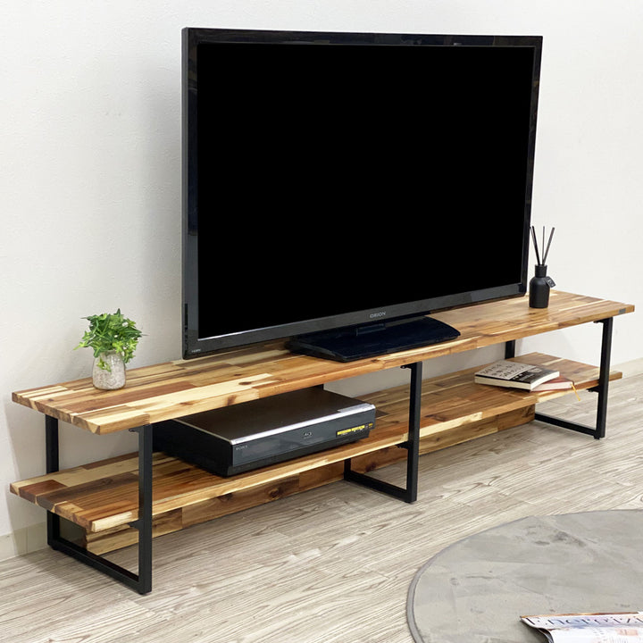 アカシア 無垢材 テレビボード 幅180cm 1cm単位でサイズオーダー可能 – Wooden JAPAN 匠一松