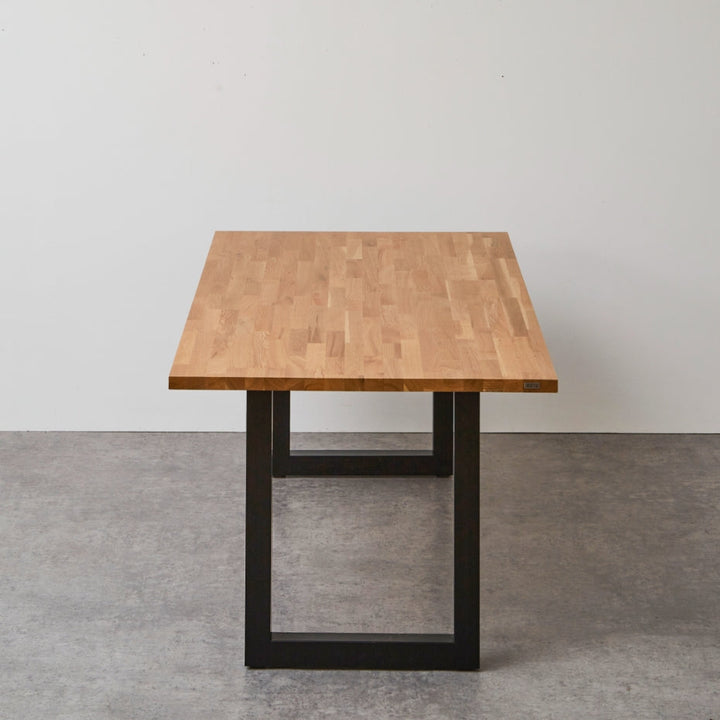 定番モデル】 ダイニングテーブル オーク 無垢材 180cm×90cm 天板厚3cm
