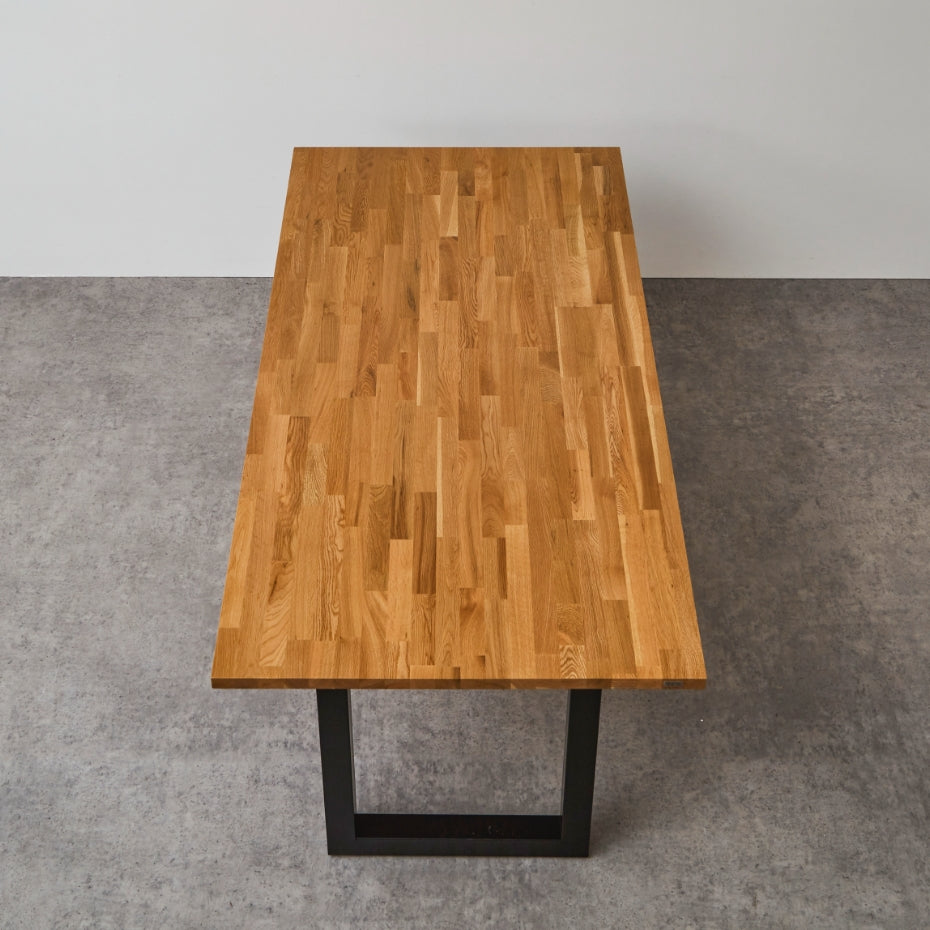 定番モデル】 ダイニングテーブル オーク 無垢材 180cm×90cm 天板厚3cm – Wooden JAPAN 匠一松